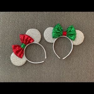 Pair of Silver Minnie Ears
